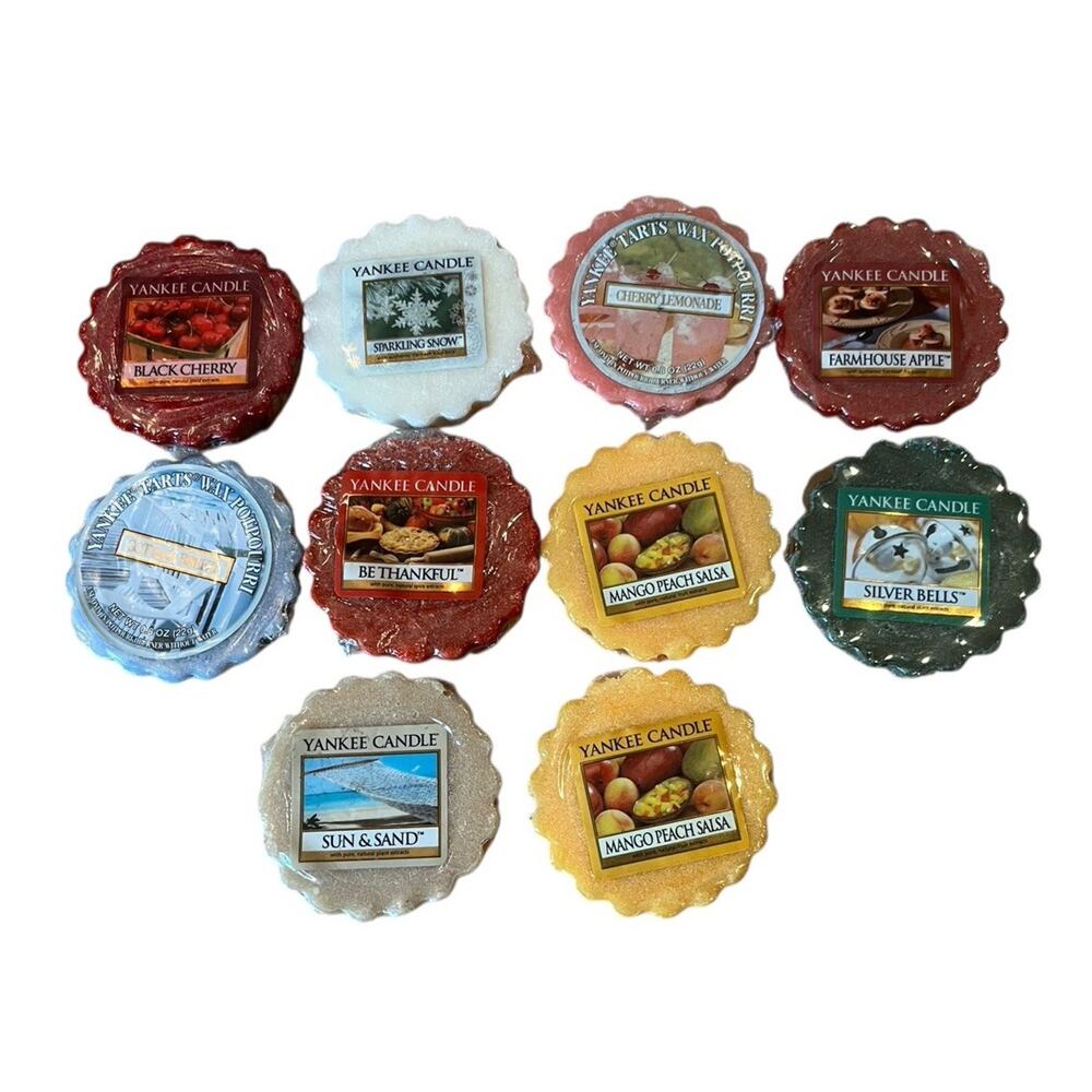 Yankee Candle Tarts Mixed Wax Melts Lot of 10 Vtg Retired New Sealed Potpourri